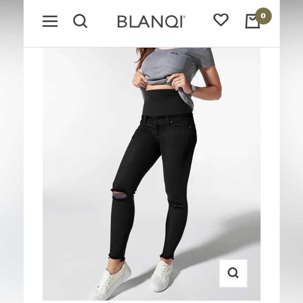 Blanqi Denim postpartum support jeans